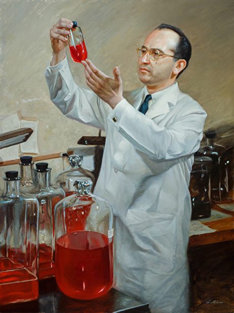 Jonas Salk by Pavel Sokov