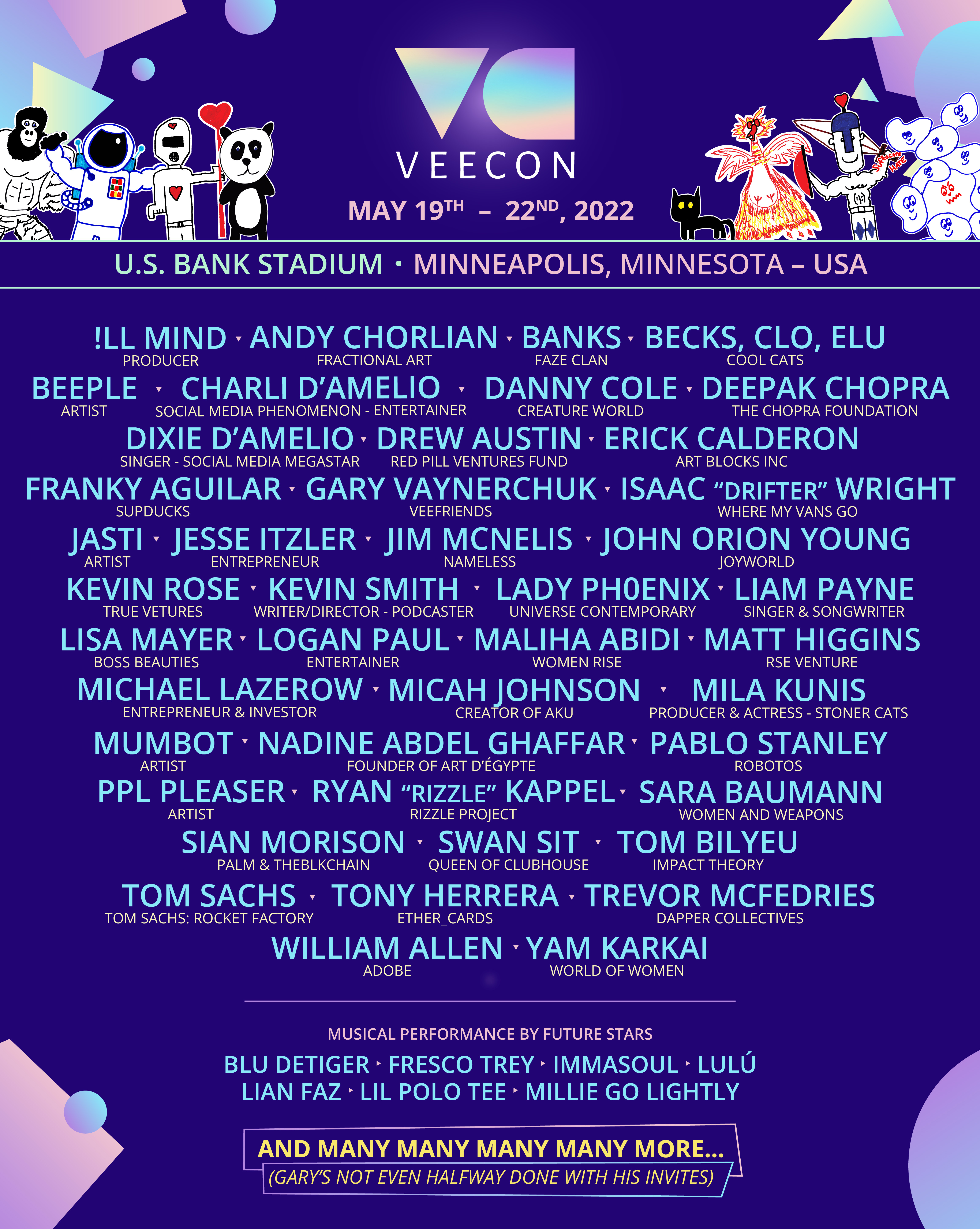 VeeCon 2022 tickets Airdropped to all Series 1 VeeFriends holders