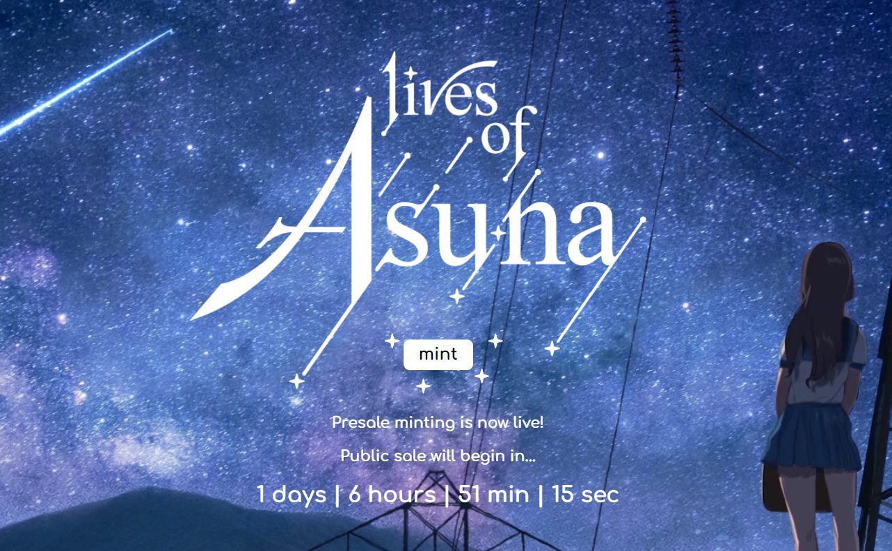 Lives of Asuna Pre-Sale Launches