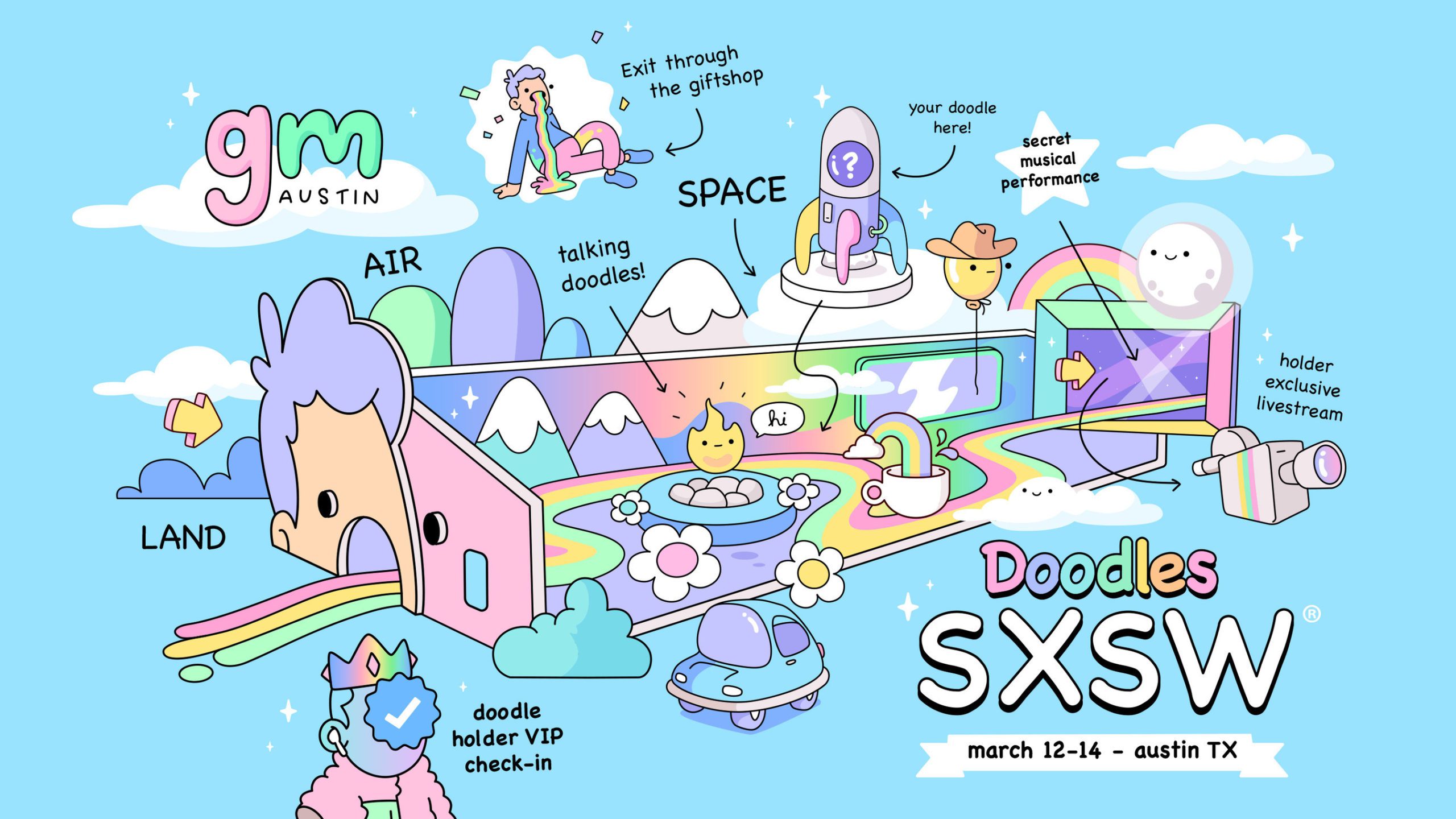 Behr is helping bring Doodles’ iconic colors to life in a one-of-a-kind immersive experience at the SXSW festival