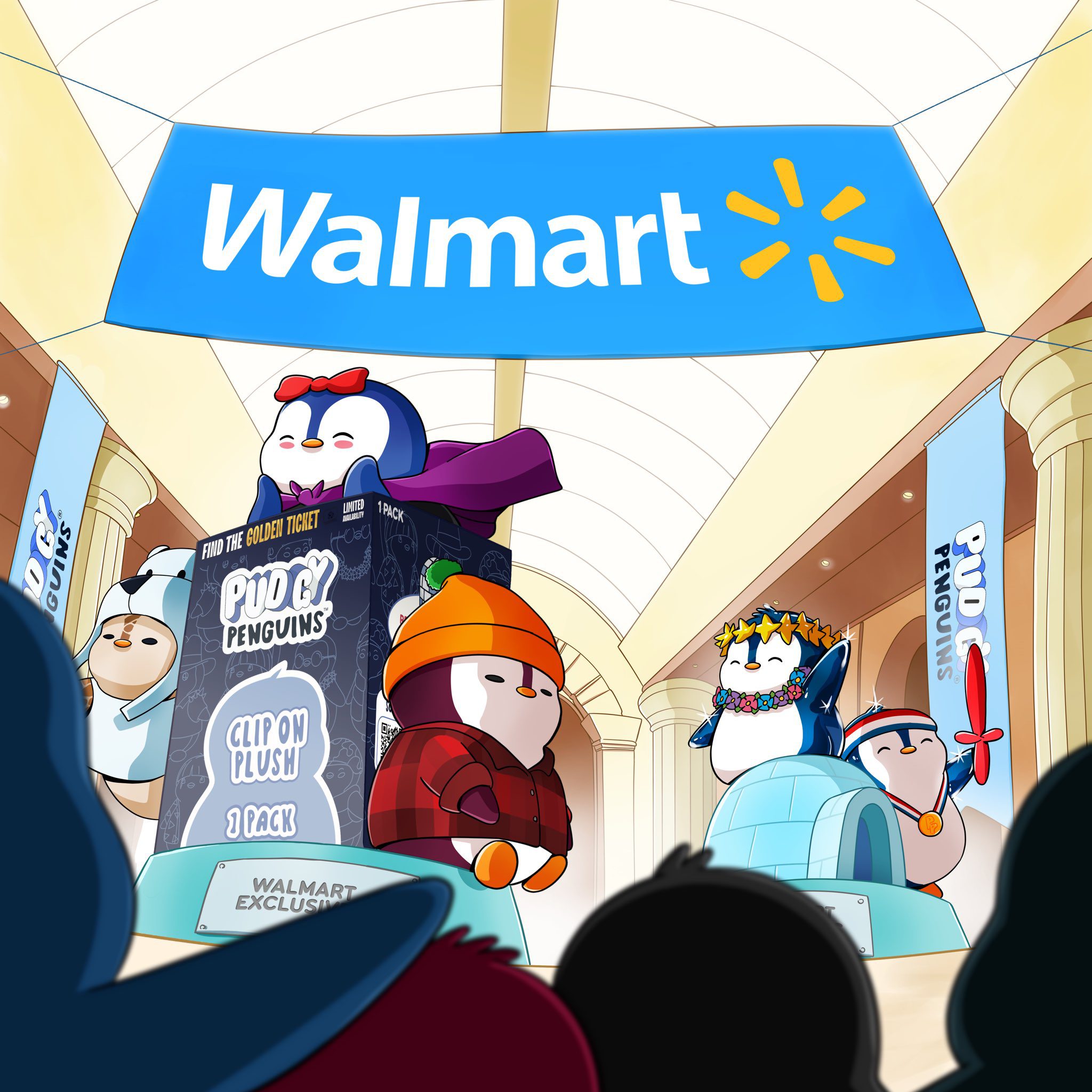 Pudgy Penguins NFT Brand Takes Flight in Walmart Stores: A Physical Toy Line Meets Digital Experience