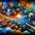 A vibrant and engaging digital artwork that represents the dynamic world of NFTs (Non-Fungible Tokens), showcasing elements of creativity, technology, A vibrant and engaging digital artwork that represents the dynamic world of NFTs (Non-Fungible Tokens), showcasing elements of creativity, technology,