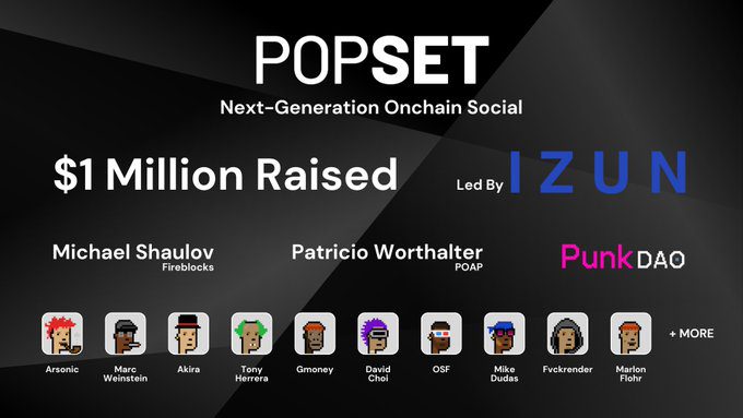 Popset Leads the Charge in Onchain Social Networking with $1M Pre-Seed Funding