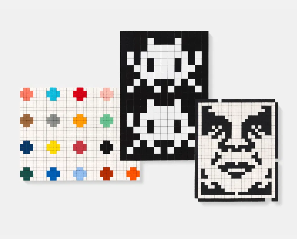 Triple Trouble: Shepard Fairey, Damien Hirst, and Invader Join Forces for Monumental Exhibition at Newport Street Gallery