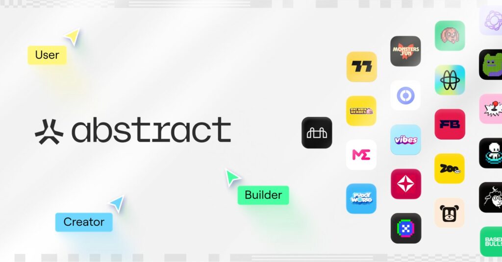 Abstract chain branding with app icons for users, creators, and builders ahead of the Abstract chain shutdown on December 15, 2026